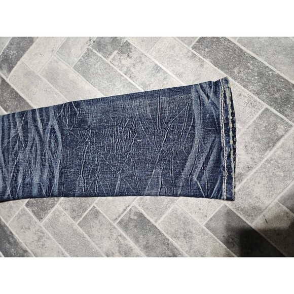 New Rock Revival Sami Slim Boot Stretch Blue Denim Jeans Men’s 27x31 Pocket Logo - Picture 9 of 16